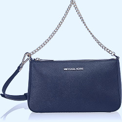 Michael Kors Medium Leather Zip Crossbody Purse - Black: Handbags:  Amazon.com